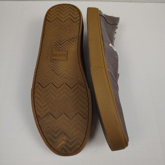 TOMS Classic Alpargata Slip-On Shoes Mens 10 Ash Gray Classic Canvas Boat Shoe - Picture 6 of 9